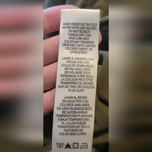 FRAME Tomboy Wideleg Trouser Pants Size 27 Olive Green - Picture 6 of 6